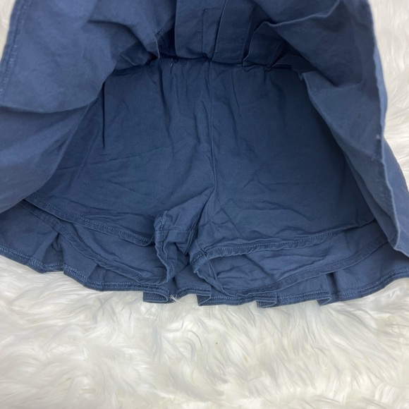 Abercrombie Kids Pleated Twill Skort in Blue Sz 7/8 - Picture 2 of 4